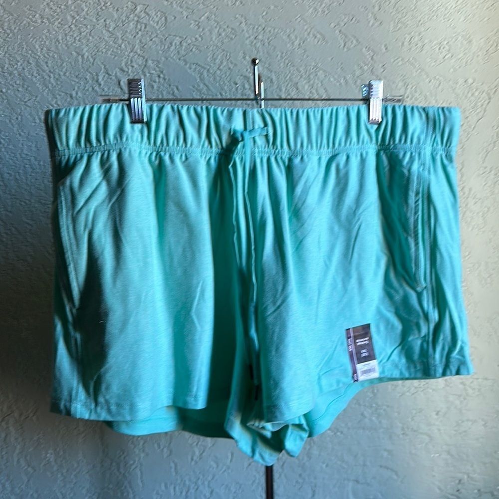Athletic Works Women's Moisture Wicking Shorts Mint Green Size XXL